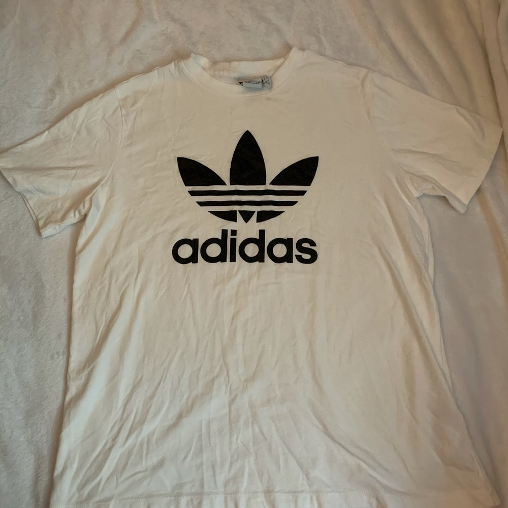 XL White Short-Sleeve adidas T-Shirt